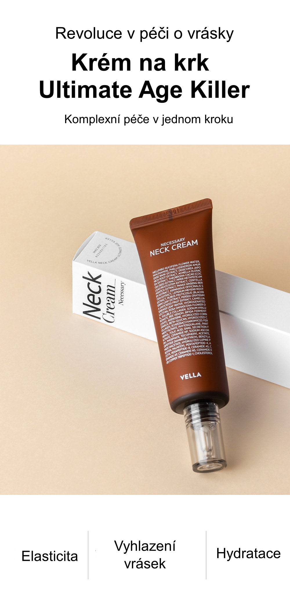 1.0. Detailed Page VELLA Neck Cream Tube